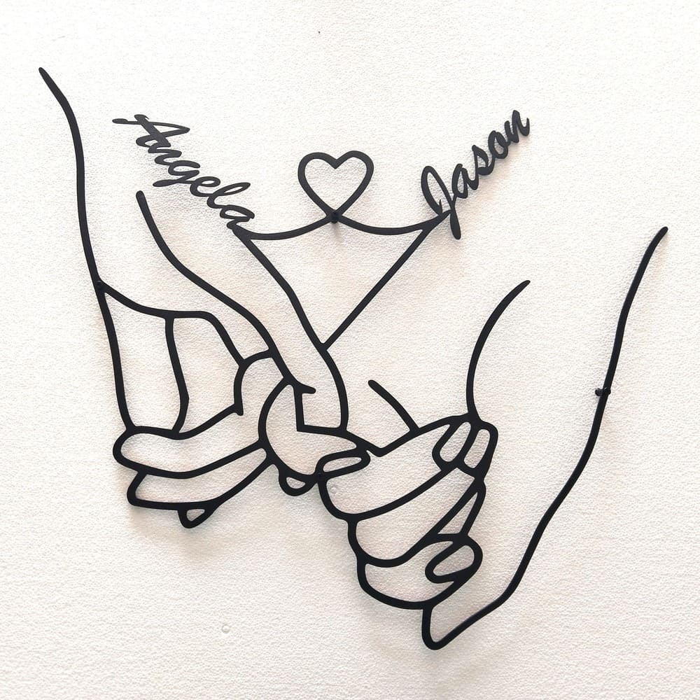 Custom Couple Love Hands from VITAHOME DESIGN LLC