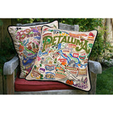Petaluma Hand-Embroidered Pillow from Quirks!