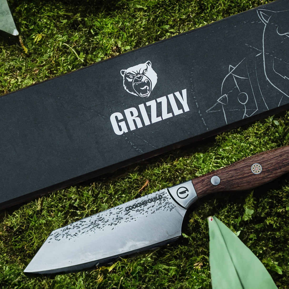 Forged Japanese San Mai Steel | 5" Grizzly Petty From The Cooking Guild