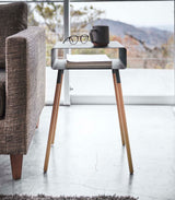 Storage Table - Two Sizes - Steel + Wood from Yamazaki Home