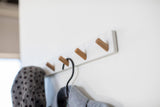 Wall-Mounted Coat Rack - Steel + Wood from Yamazaki Home