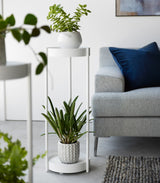 Two-Tier Rolling Plant Stand (28" H)  - Steel from Yamazaki Home