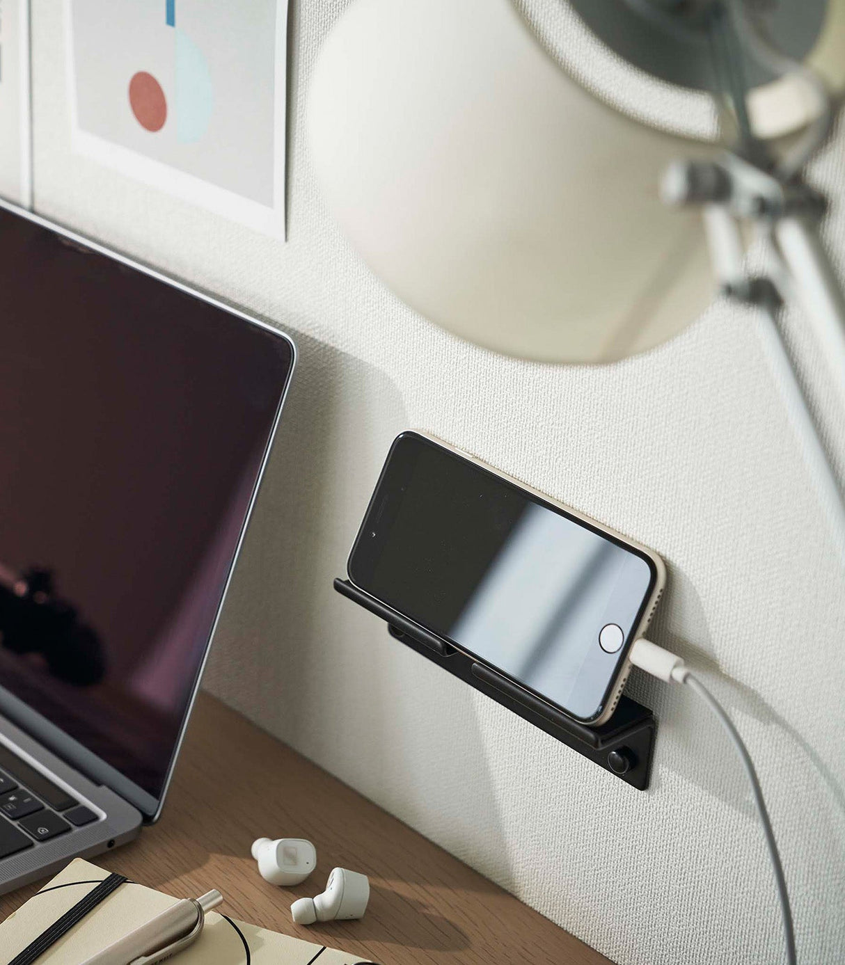 Wall-Mounted Phone Holder - Steel from Yamazaki Home