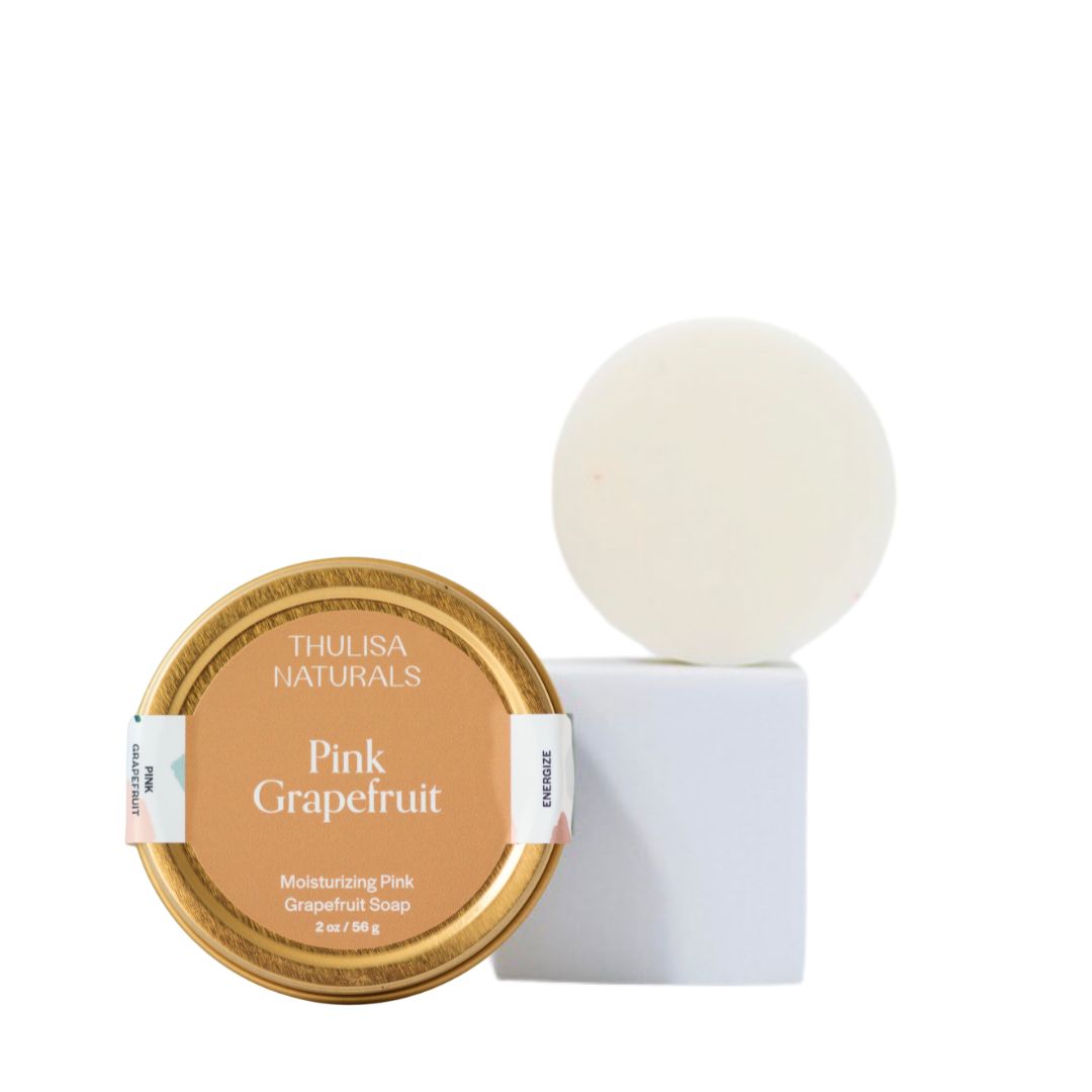 Pink Grapefruit Shea Butter Hand and Body Travel Soap from Thulisa Naturals