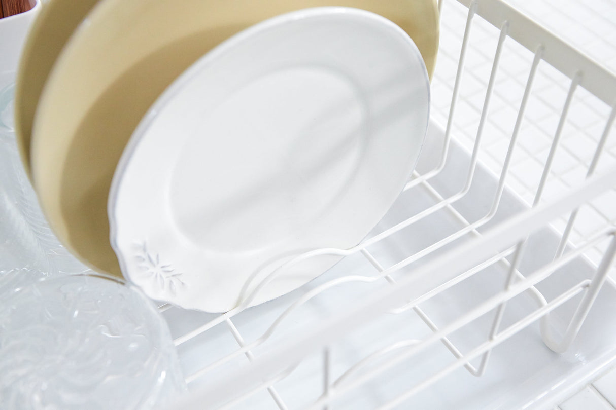 Dish Rack - Steel + Wood from Yamazaki Home