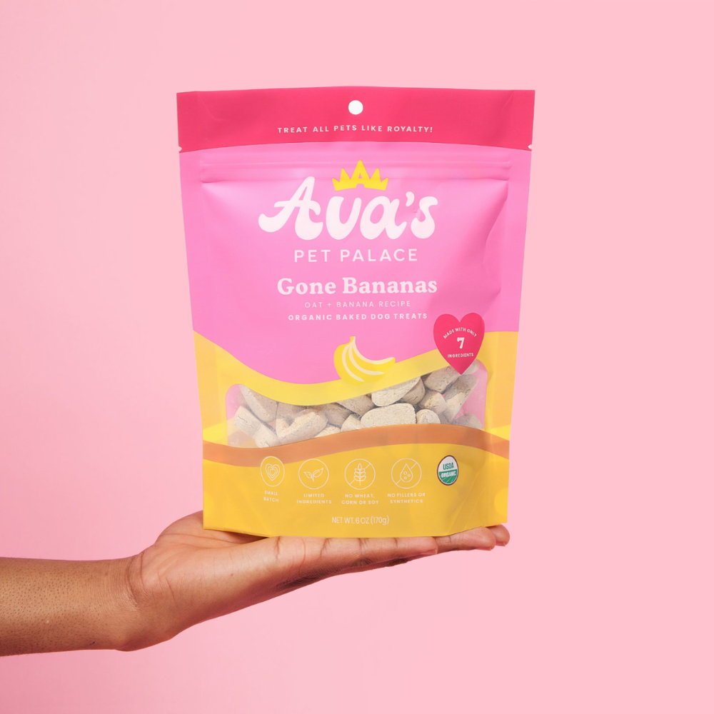Organic Baked Dog Treats - Gone Bananas from Ava's Pet Palace