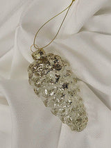 Golden Glass Pinecone Christmas Ornament F07M7-4(LH76-23207) From Wizardi