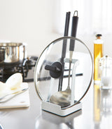 Lid & Ladle Stand - Steel from Yamazaki Home