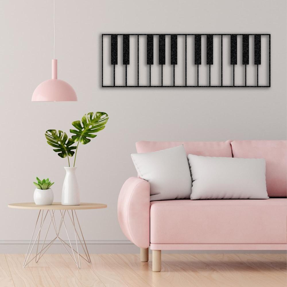 Piano is Life, Music Metal Line Art from VITAHOME DESIGN LLC
