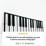 Piano is Life, Music Metal Line Art from VITAHOME DESIGN LLC