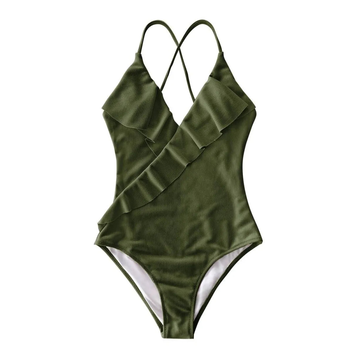 Ruffled One Piece Swimsuits Strap from Kawaii Stop