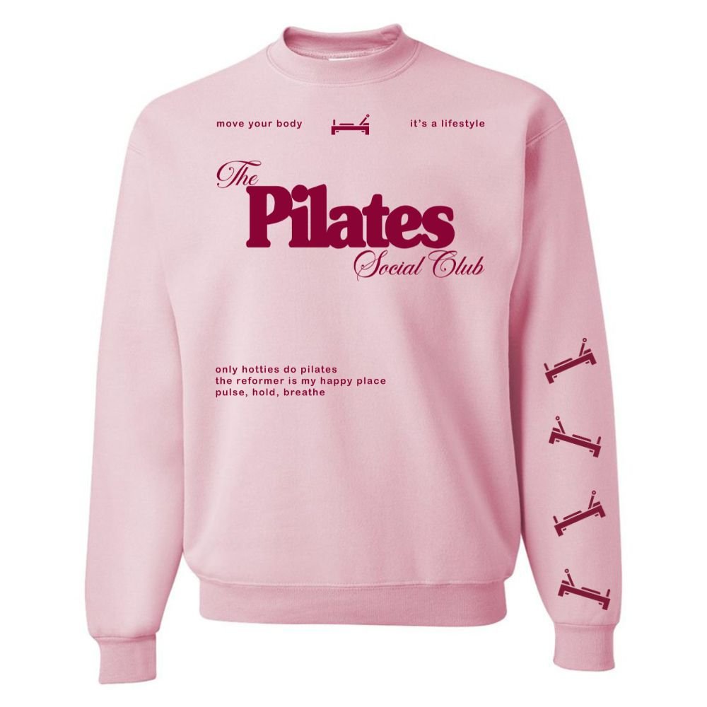 ‘Pilates Social Club' Crewneck Sweatshirt from United Monograms