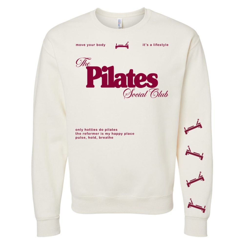 ‘Pilates Social Club' Crewneck Sweatshirt from United Monograms