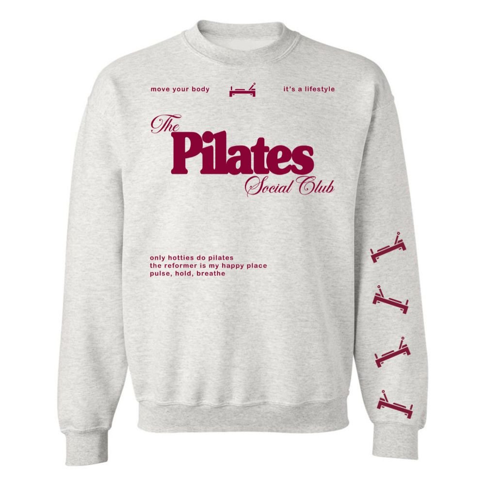‘Pilates Social Club' Crewneck Sweatshirt from United Monograms