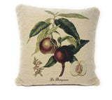 DaDa Bedding Set of 2-Pieces Nectarine Fruits Garden Tapestry Throw Pillow Covers w/ Inserts - 18" x 18" from DaDalogy Bedding Collection