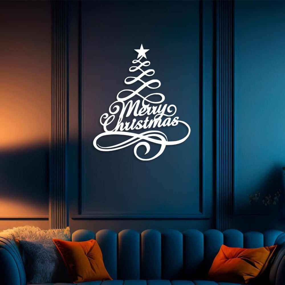 Pine Tree Merry Christmas Wall Art from VITAHOME DESIGN LLC
