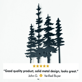 Pine Trees Metal Wall Art from VITAHOME DESIGN LLC