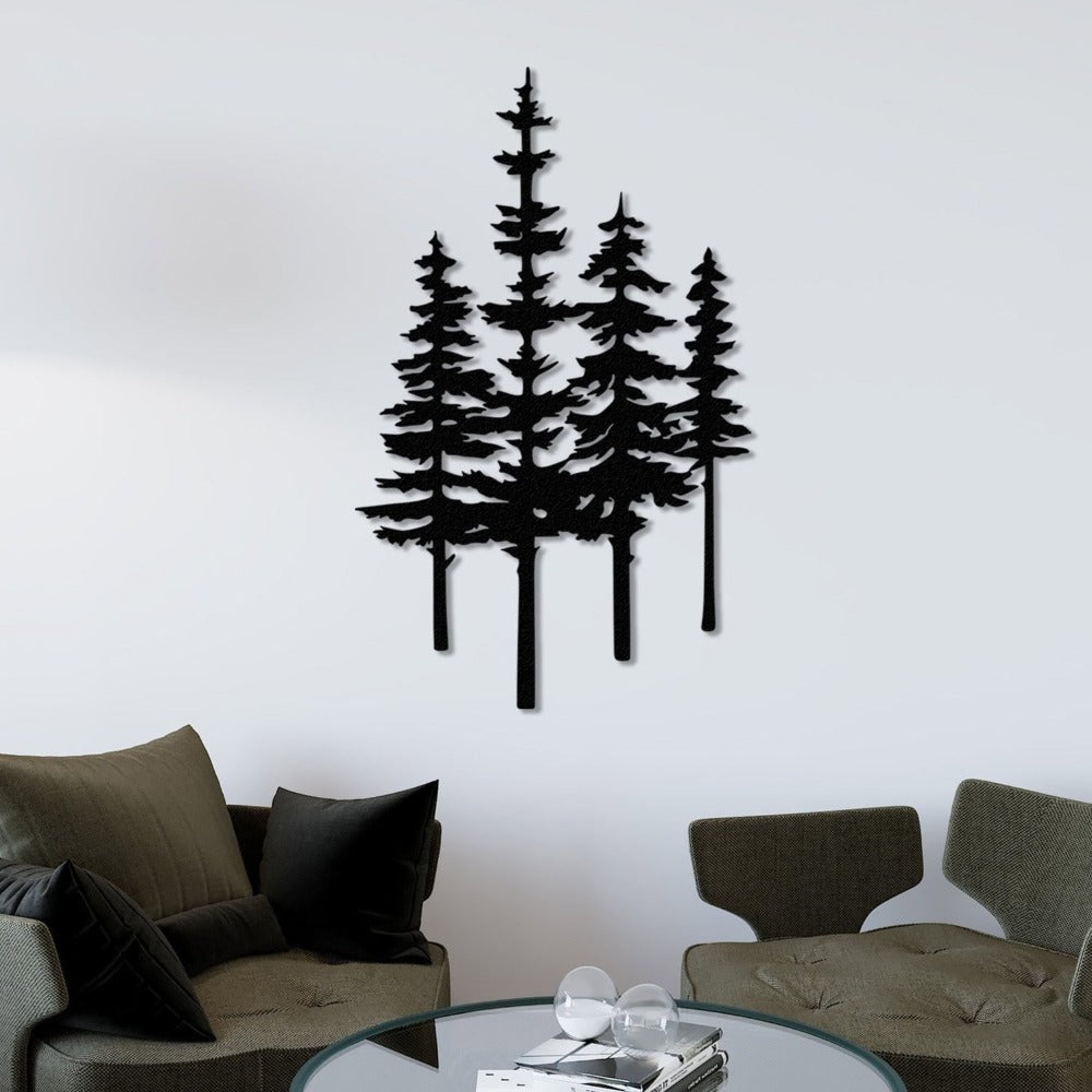 Pine Trees Metal Wall Art from VITAHOME DESIGN LLC