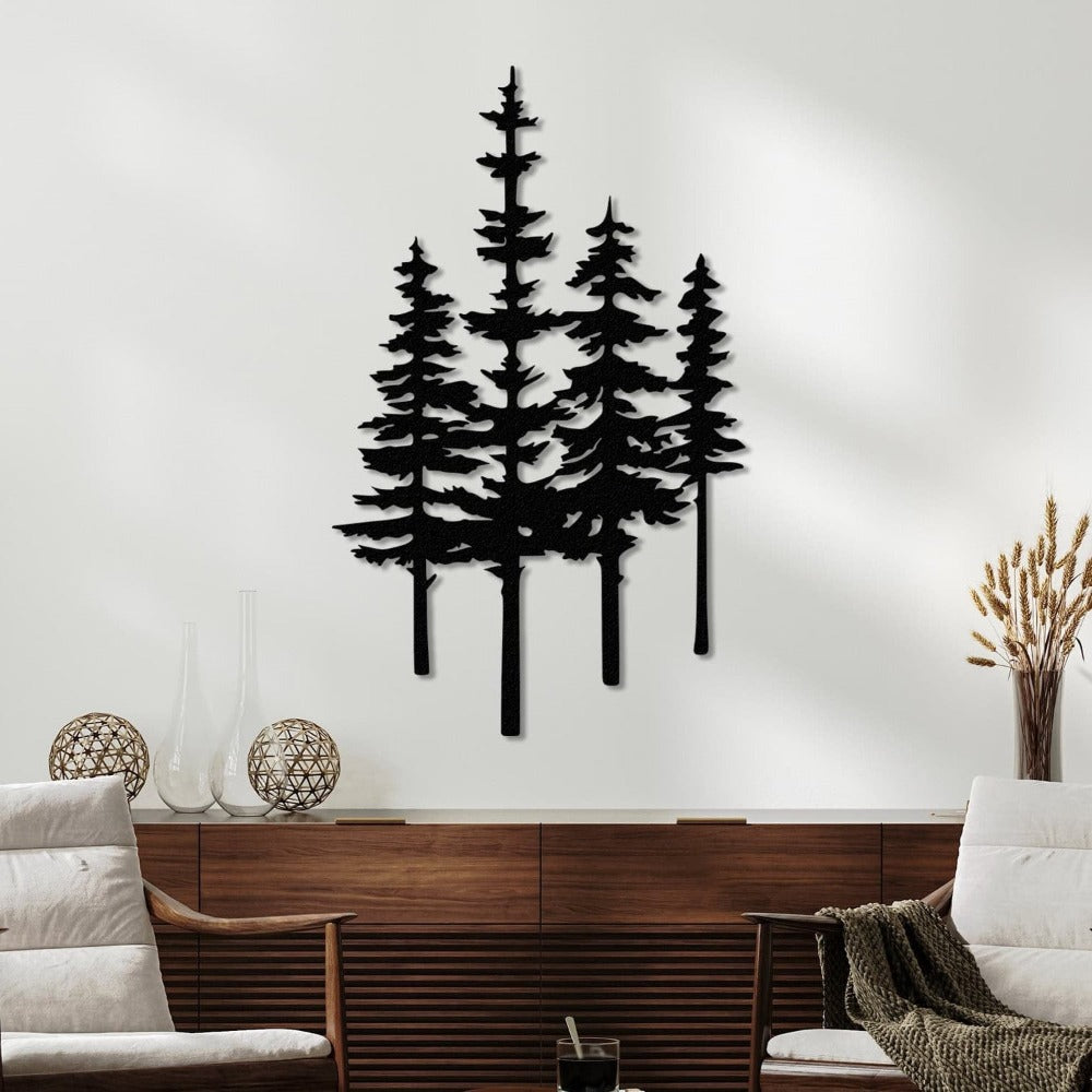 Pine Trees Metal Wall Art from VITAHOME DESIGN LLC