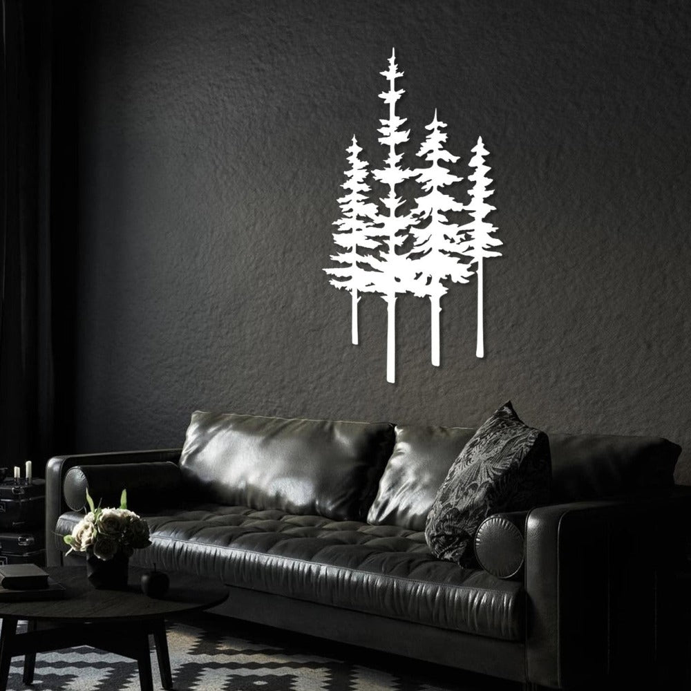 Pine Trees Metal Wall Art from VITAHOME DESIGN LLC