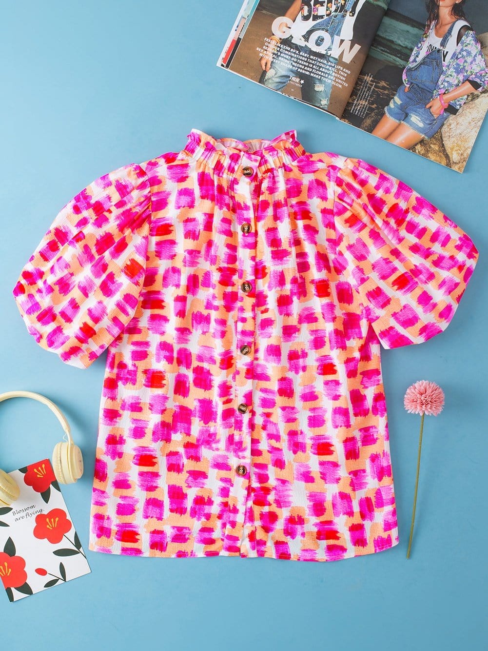 Abstract Geometric Blouse from MsDressly