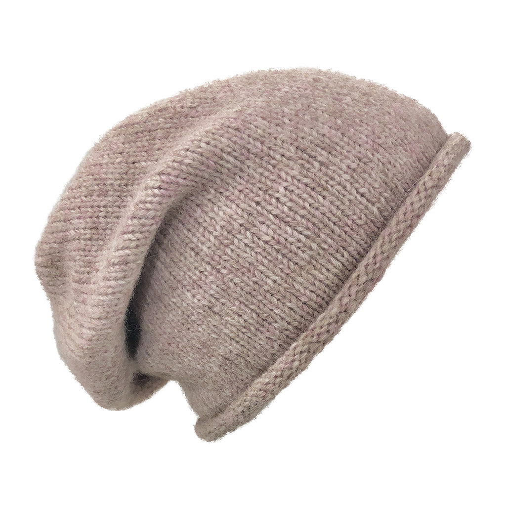 Blush Essential Knit Alpaca Beanie from SLATE + SALT