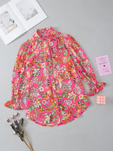 3/4 Sleeve Floral Print Top from MsDressly