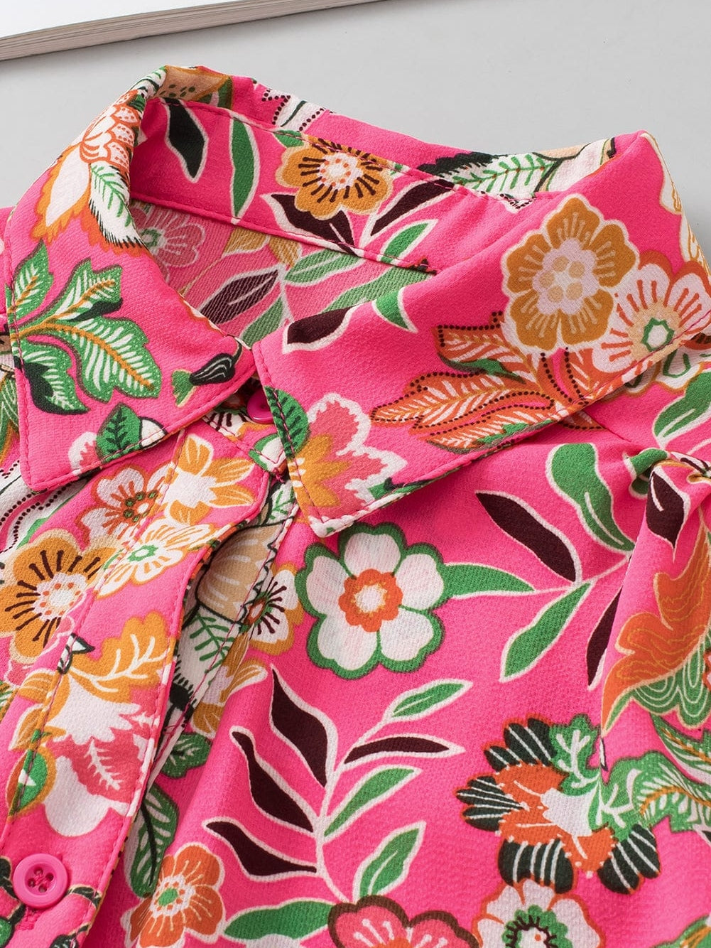 3/4 Sleeve Floral Print Top from MsDressly