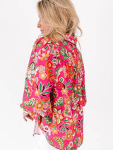 3/4 Sleeve Floral Print Top from MsDressly