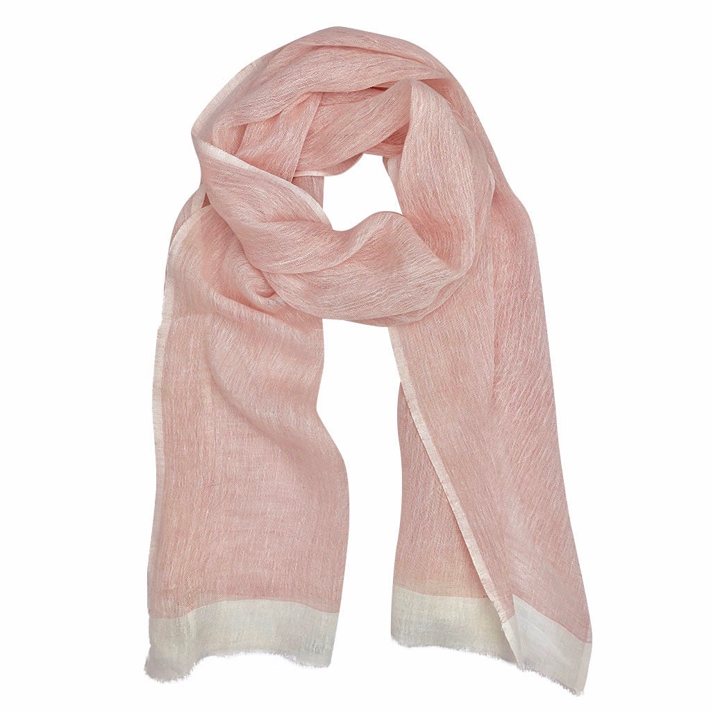 Gauze Linen Two Tone Scarf from SLATE + SALT