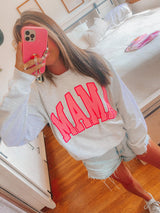 'Pink Mama' Crewneck Sweatshirt from United Monograms
