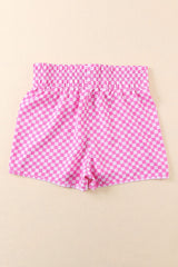 Activewear Pink Checkered Shorts from MsDressly