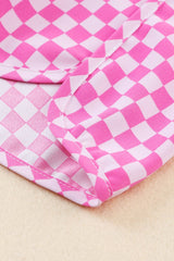 Activewear Pink Checkered Shorts from MsDressly