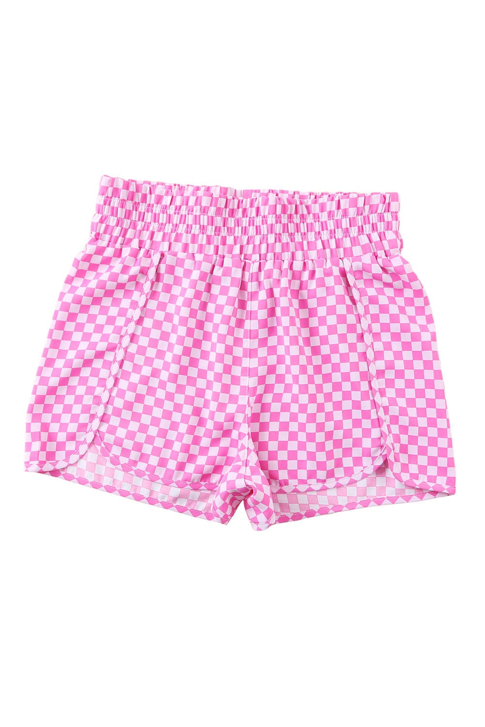Activewear Pink Checkered Shorts from MsDressly