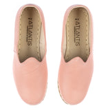 Men's Powder Pink Slip On Shoes from Atlantis Handmade Shoes