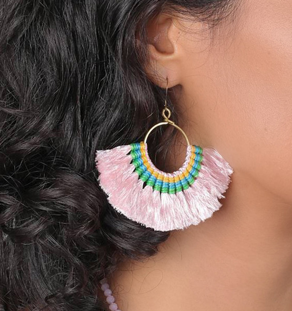 Tassel Fan Earrings from SLATE + SALT