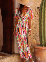 Abstract Print Maxi Dress from MsDressly