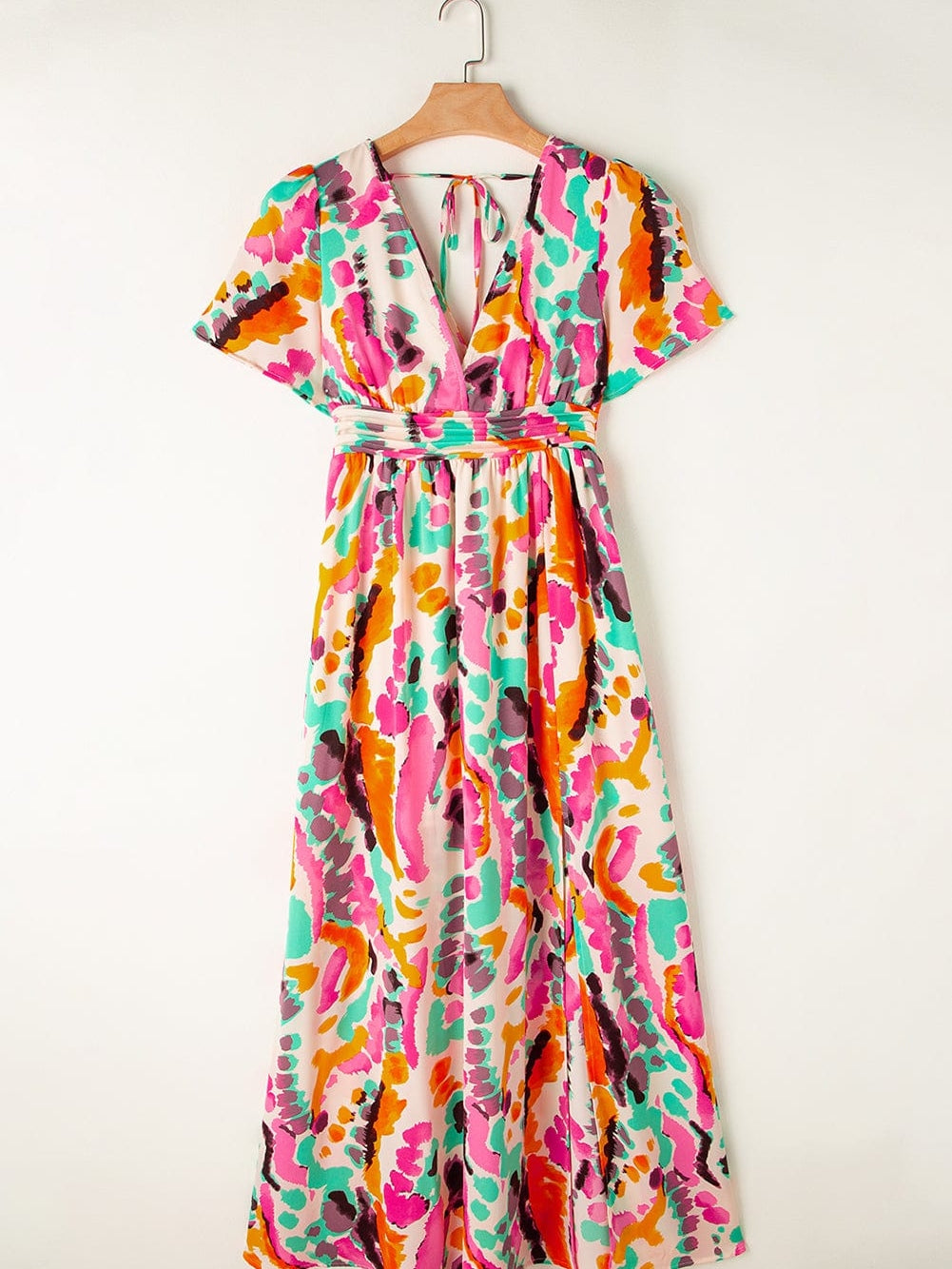 Abstract Print Maxi Dress from MsDressly