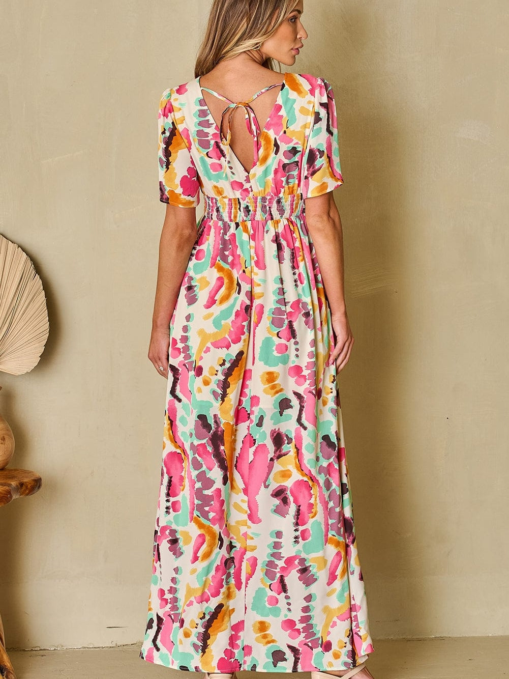 Abstract Print Maxi Dress from MsDressly
