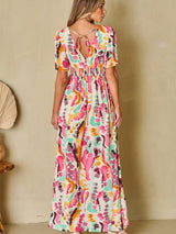 Abstract Print Maxi Dress from MsDressly
