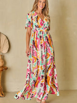 Abstract Print Maxi Dress from MsDressly