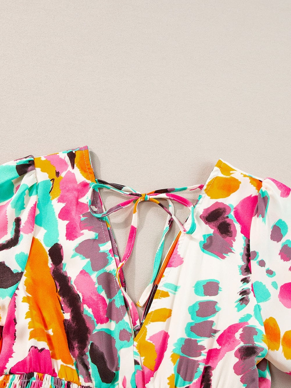 Abstract Print Maxi Dress from MsDressly