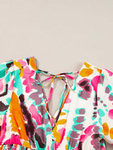 Abstract Print Maxi Dress from MsDressly