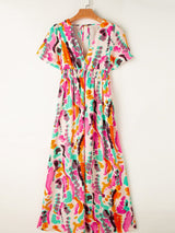 Abstract Print Maxi Dress from MsDressly