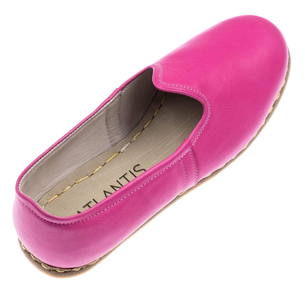 Women's Pink Slip On Shoes from Atlantis Handmade Shoes