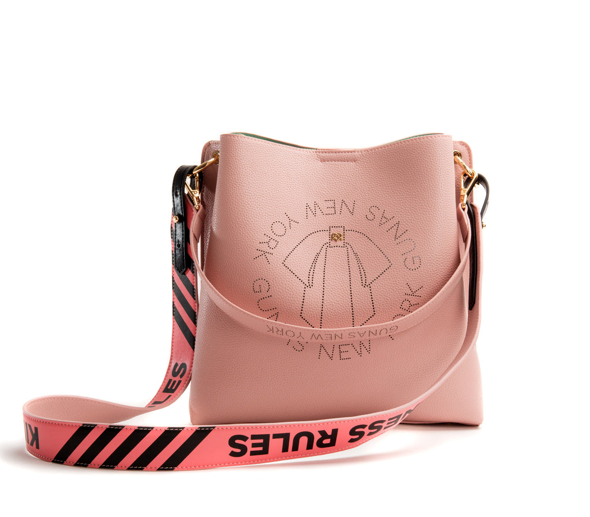 Tabitha - Pink Bucket Bag from Gunas New York