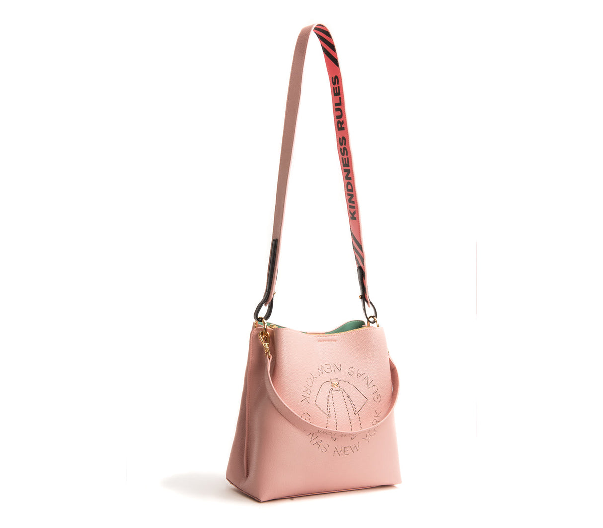 Tabitha - Pink Bucket Bag from Gunas New York