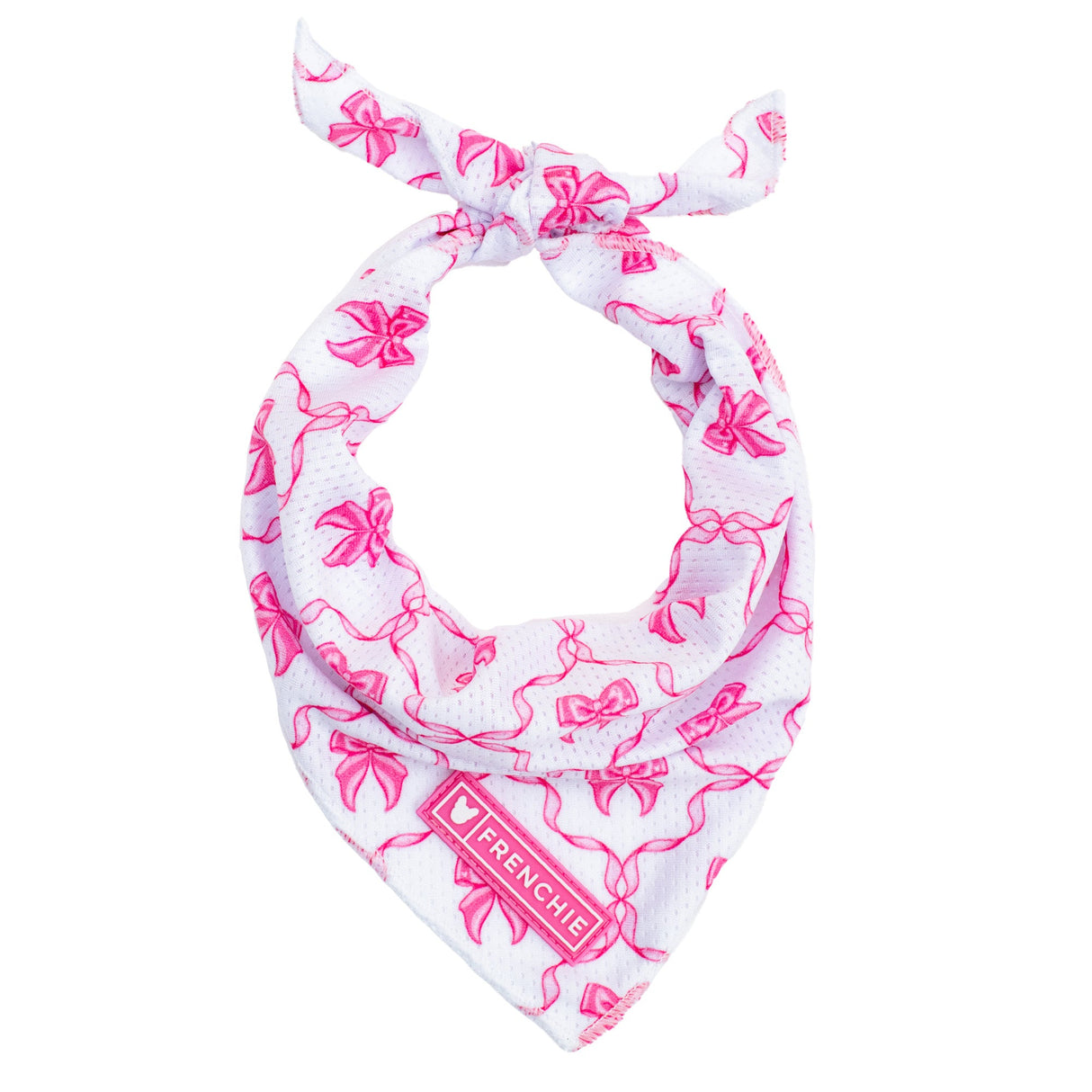 Frenchie Cooling Bandana - Pink Bows from Frenchie Bulldog