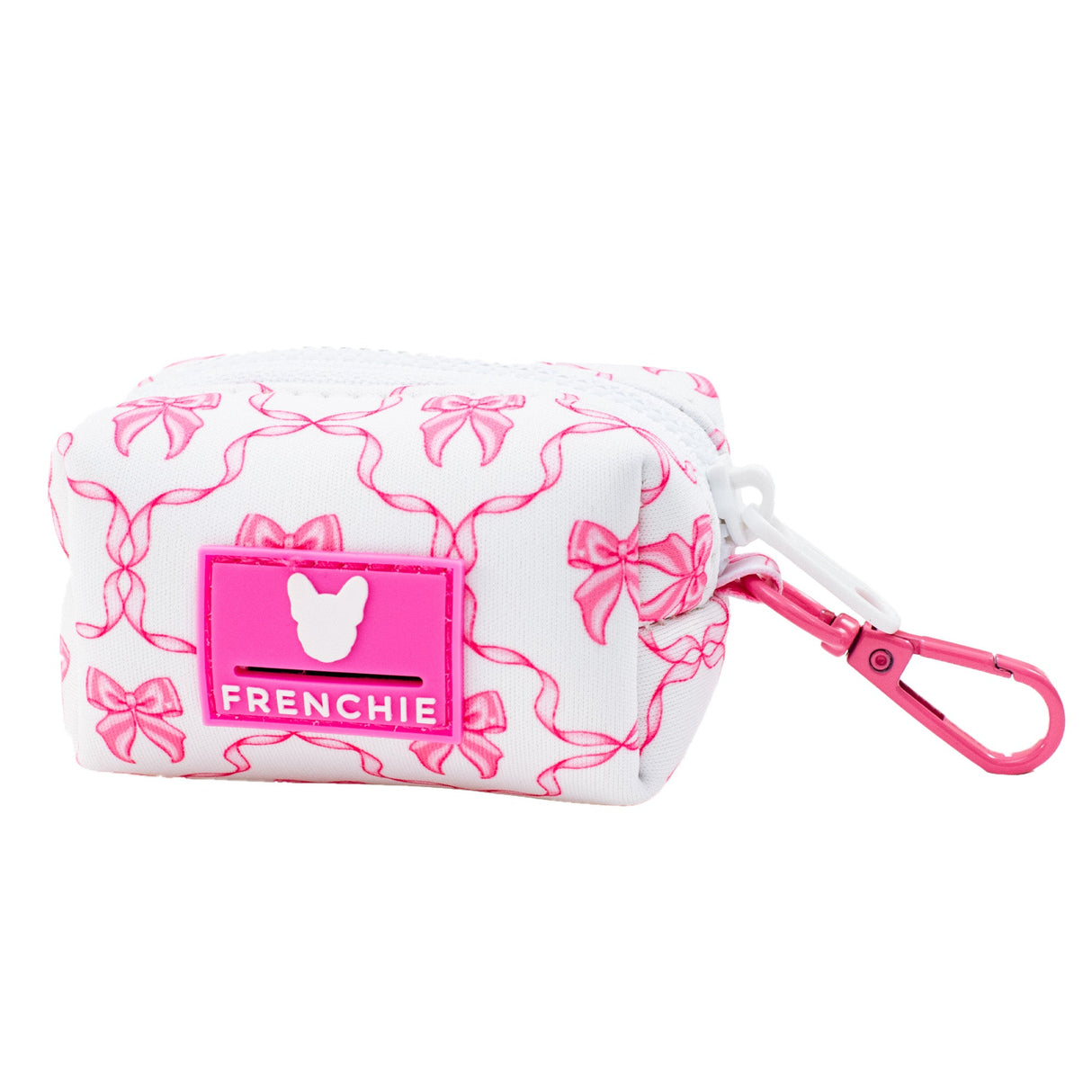 Frenchie Poo Bag Holder - Pink Bows from Frenchie Bulldog
