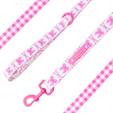 Frenchie Comfort Leash - Pink Bows from Frenchie Bulldog